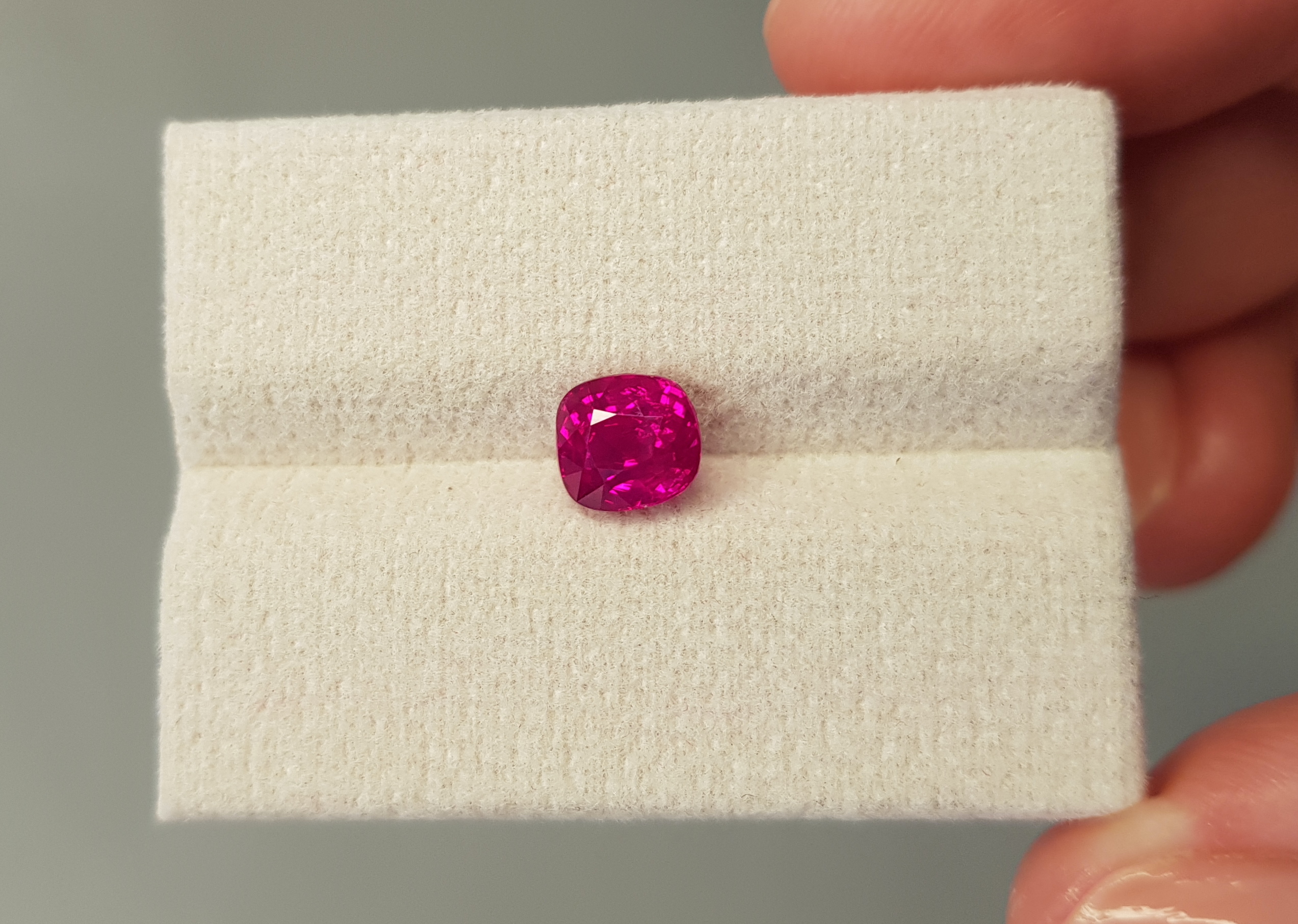 Ruby Purplish Red, 1.65 cts, Burma