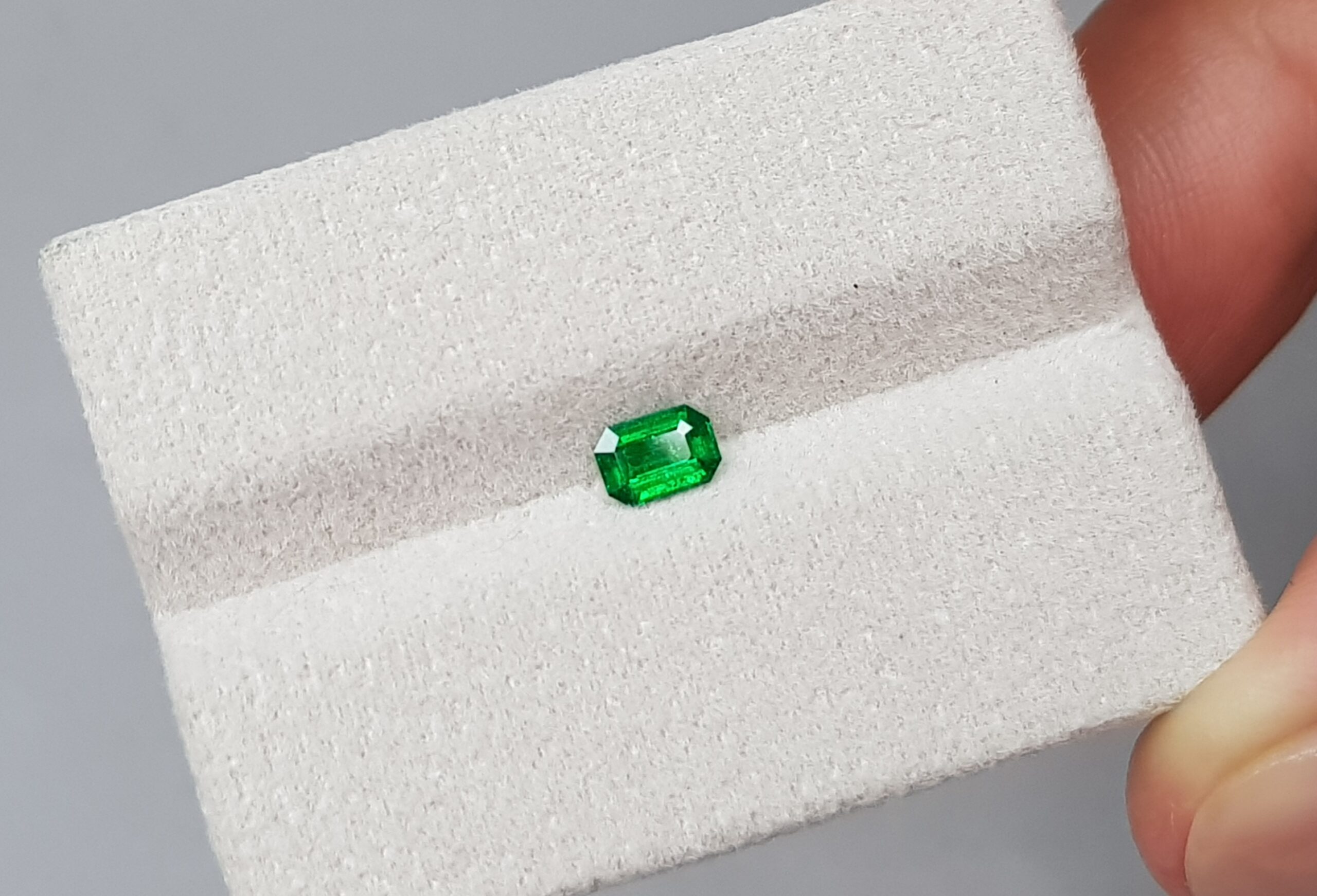 Emerald Vivid Green, 0.21 cts, Pakistan