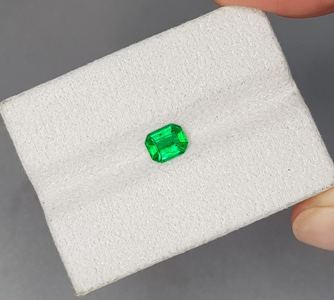 Emerald Intense Green, 0.69 cts, Pakistan