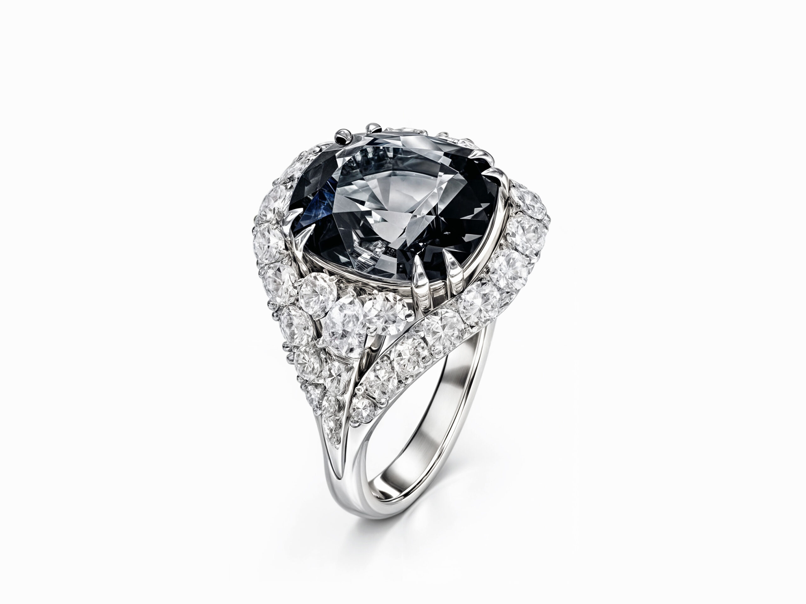 Grey Spinel Ring