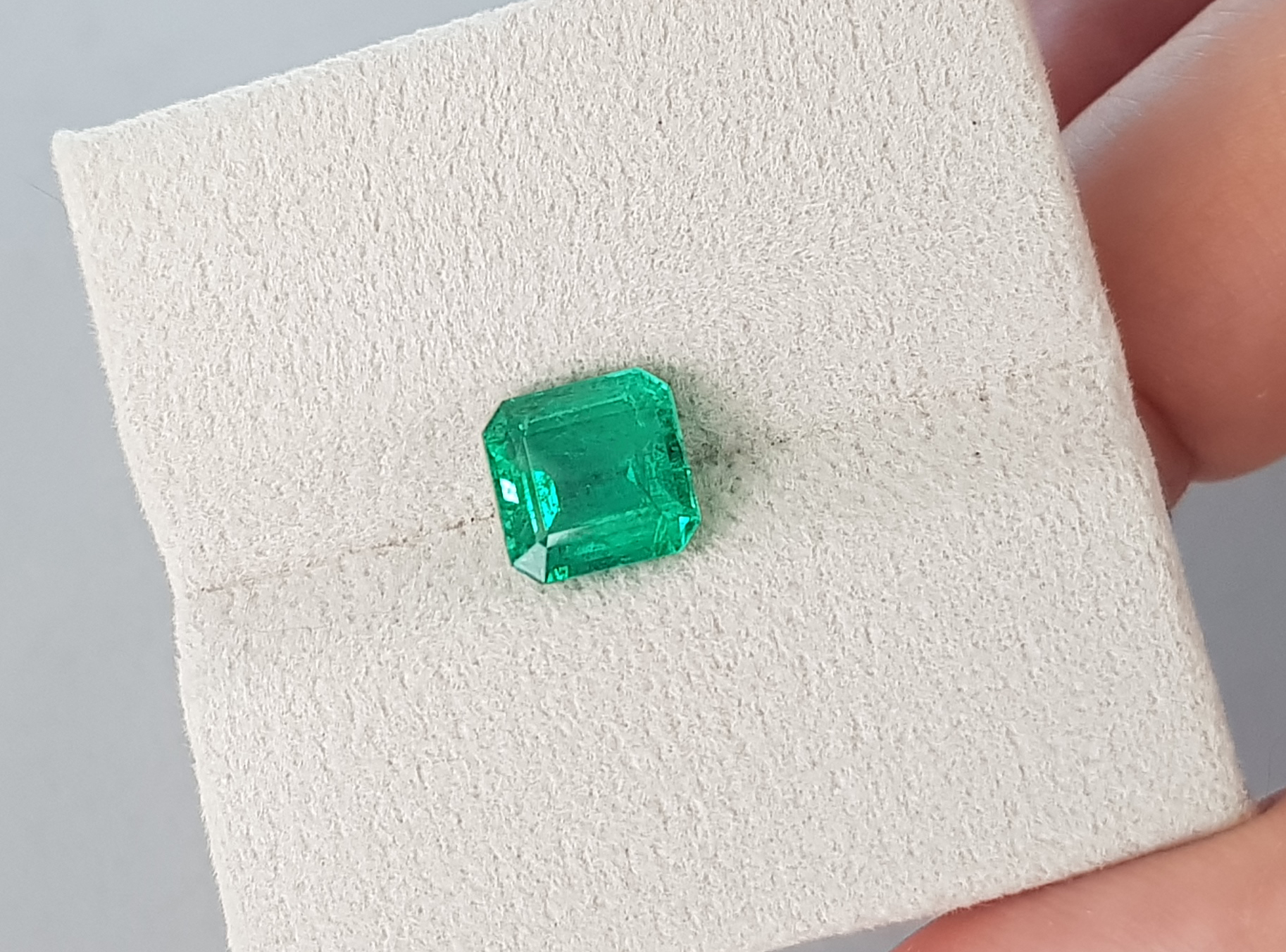 Emerald asscher, 2.84 cts, Zambia